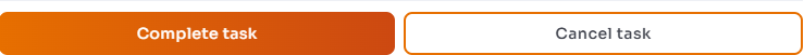 Assigned Worker task controls showing Complete task and Cancel task